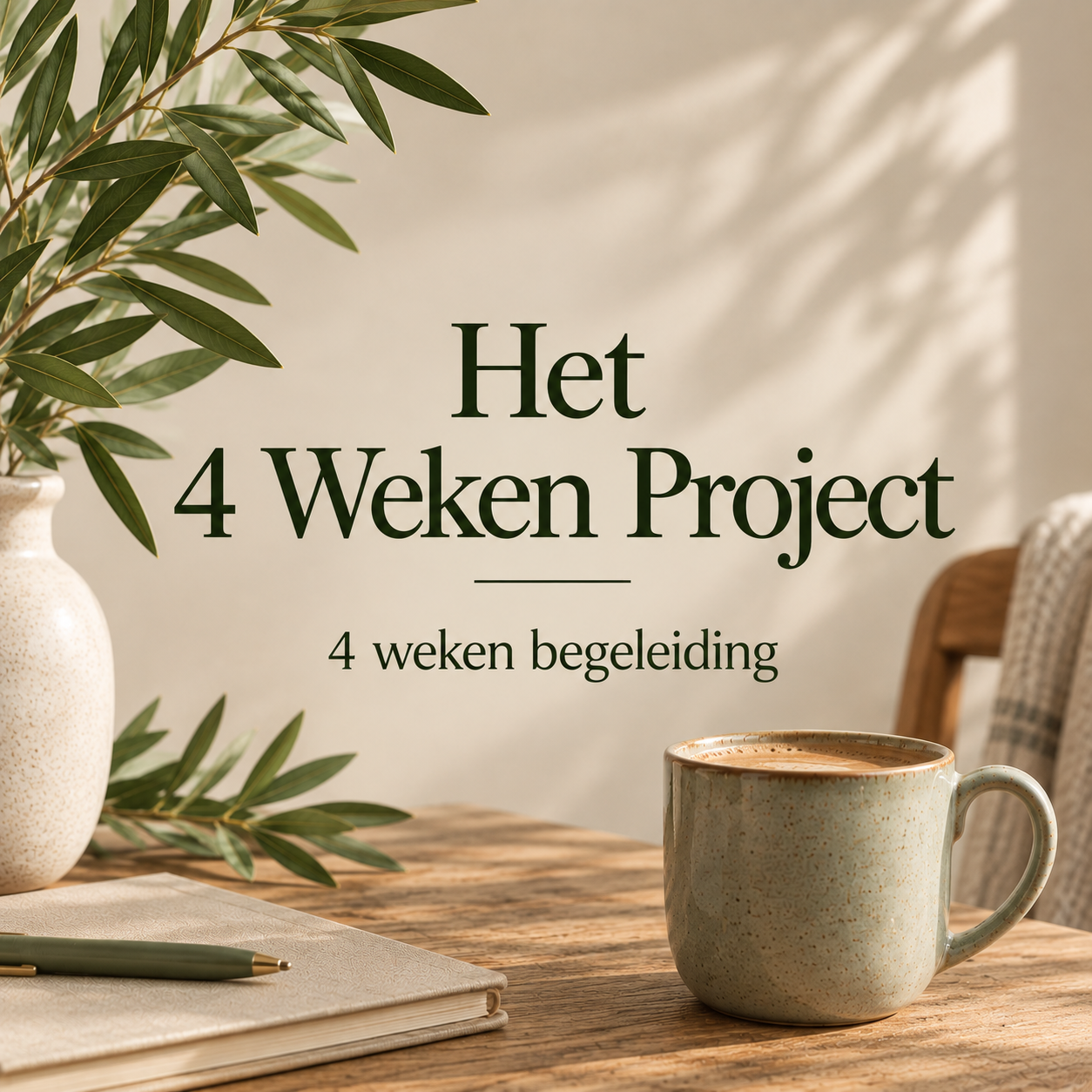 4 weken begeleiding coaching, samen bouwen aan een blijvende verandering