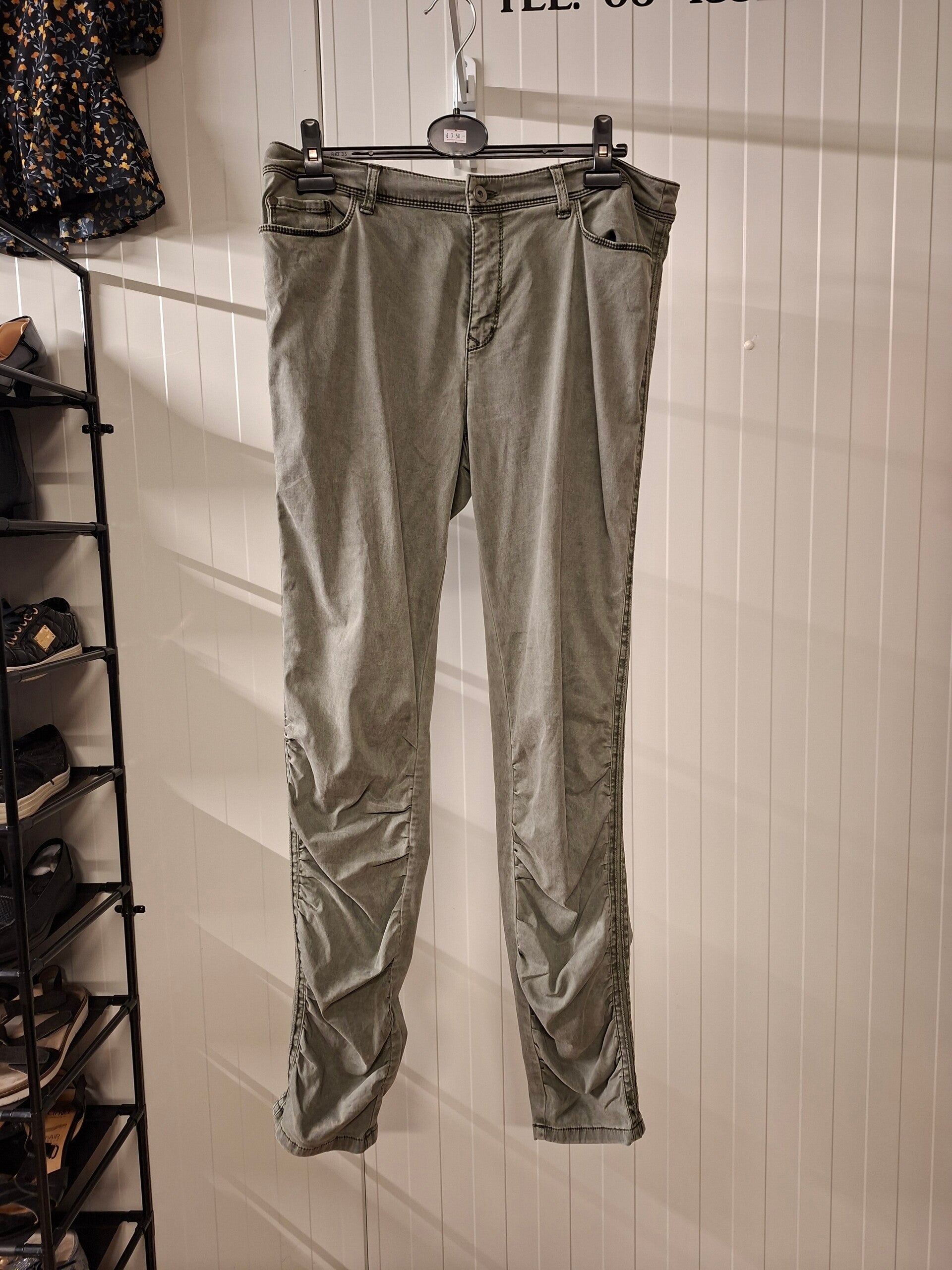 Groene Dames Spijkerbroek: Maat 2XL