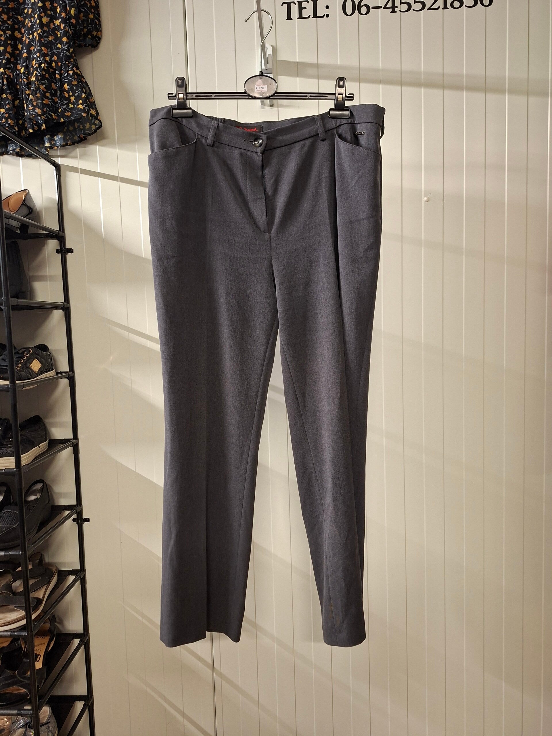Grijze Dames Pantalon: Maat 2XL