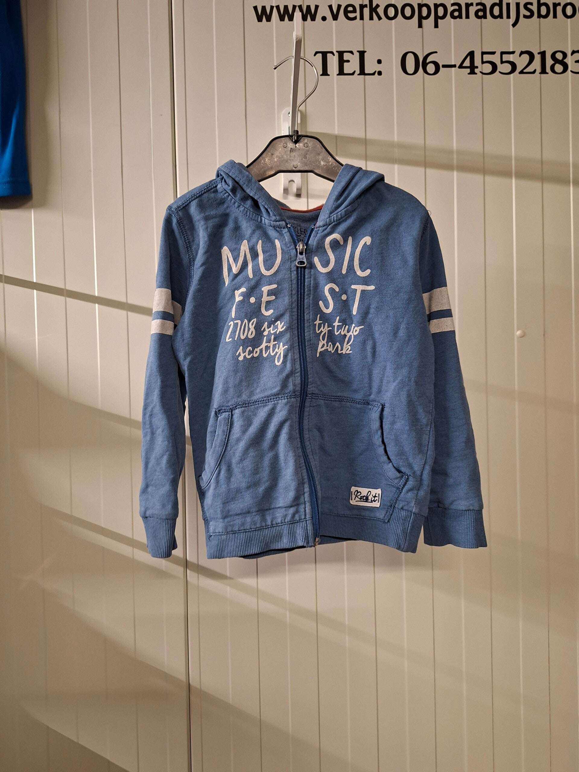 Blauw Jongens Vestje Maat: 110
