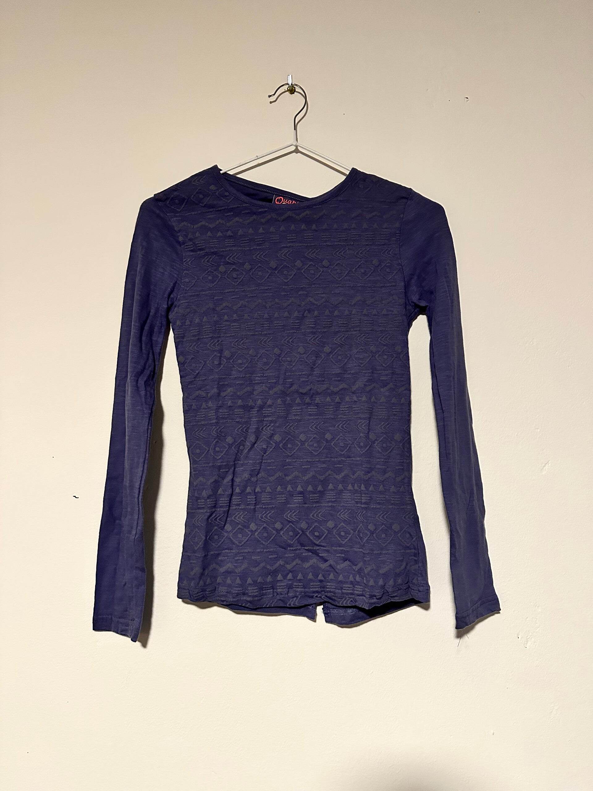 Blauwkleurige Meisjes Tshirt Met Print