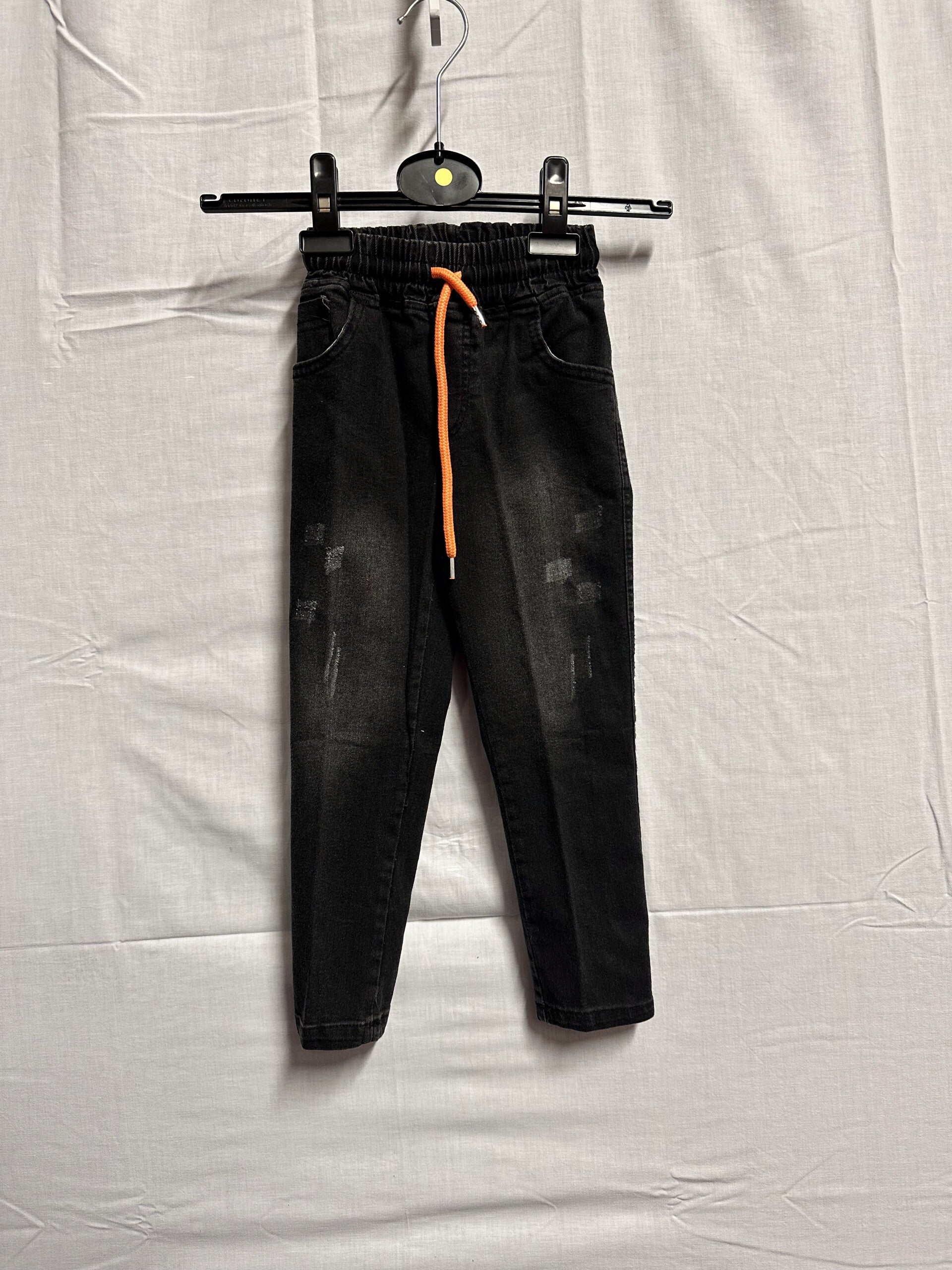 Zwarte Spijkerbroek Oranjekoord