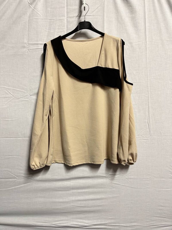 Bruin Zwart Dames Top Maat XL