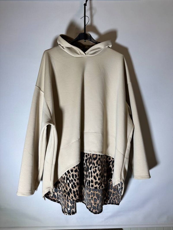 Bruine Gekleurde Dames Hoodie Maat: One Size