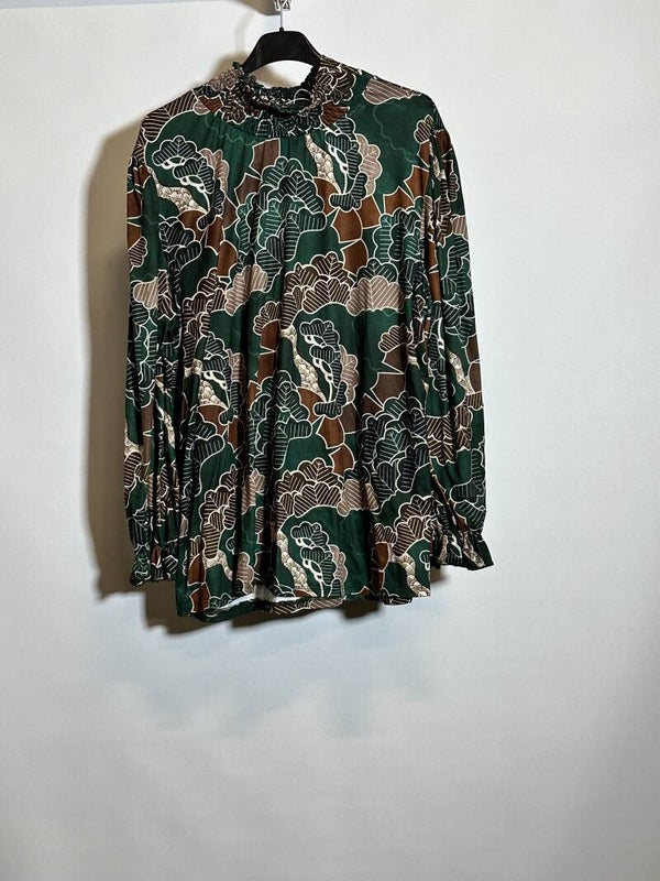 Bruin Gekleurde Dames Pof Top Maat: One Size