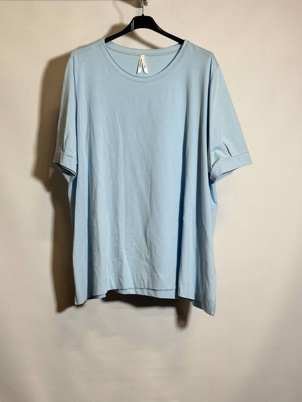 Effen Blauwe Dames Tshirt Maat: XL+