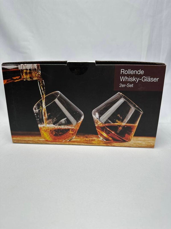 Rollende Whisky-Gläser 2er Set