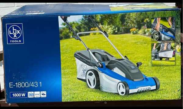LUX-TOOLS E-1800/43 1 Highweel Elektro-Rasenmäher für Rasenflächen bis 800 m²
