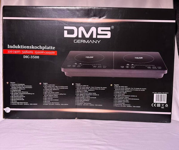 DMS Doppel Induktionskochplatte, Induktionskochfeld 3500 Watt