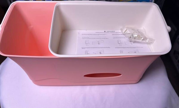 Wickelstation Organanizer Wickeltisch Caddy Rosa