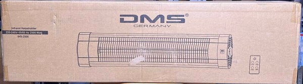 DMS IHS-2500 Infrarot - Heizstrahler, 2500 Watt Terassenstrahler, Wärmestrahler