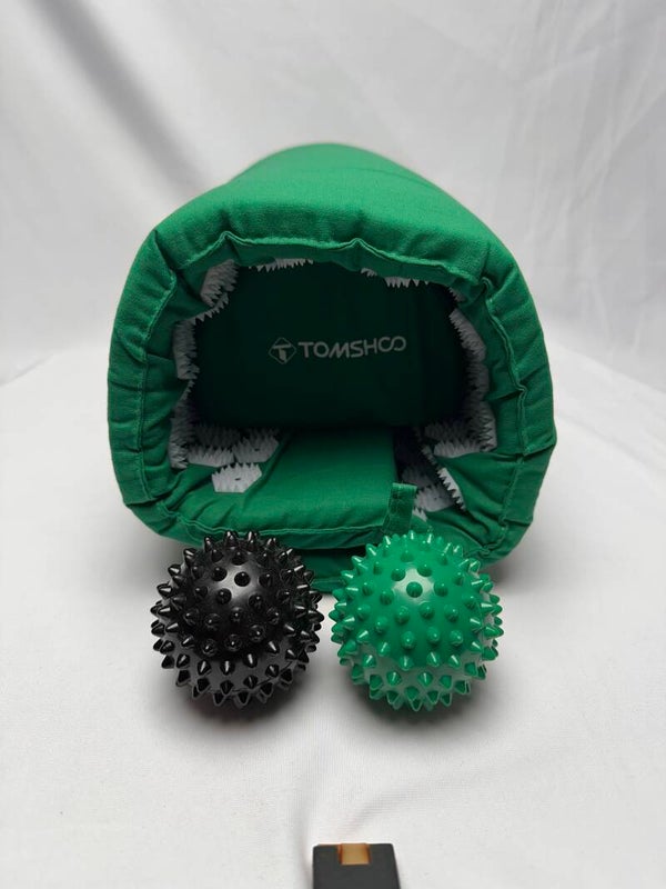 TOMSHOO Akupressurmatte Set mit 2 Massage Bälle