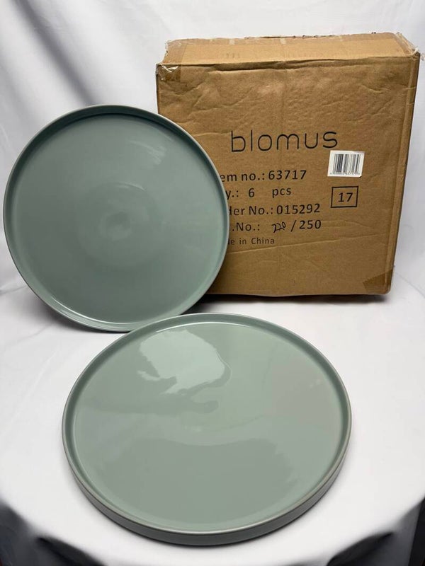Blomus Pilar Speiseteller Mirage Grey 27cm Durchmesser 2cm hoch 6 stk.