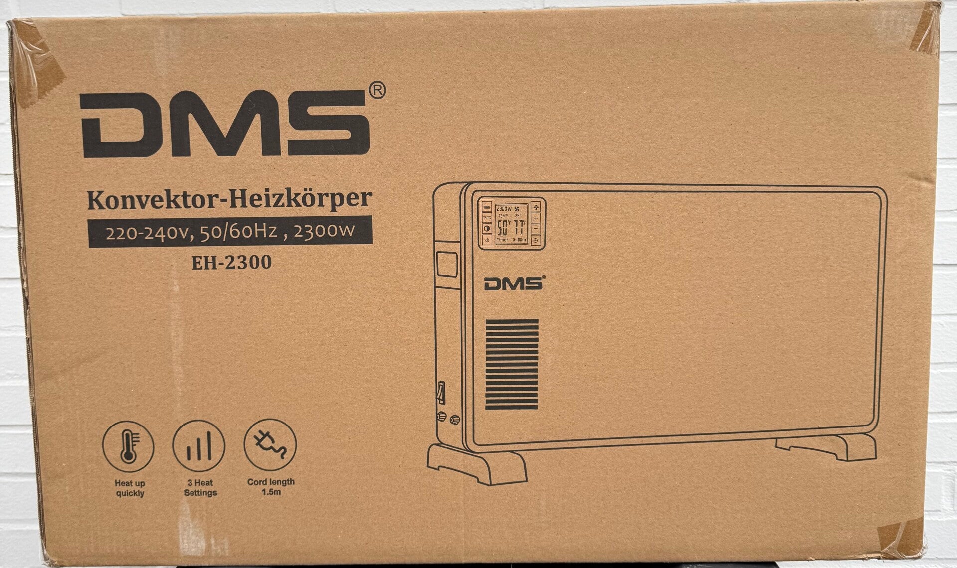 DMS® Elektroheizung Konvektor Heizgerät Heizkörper Elektroheizer Heizung EH-2300