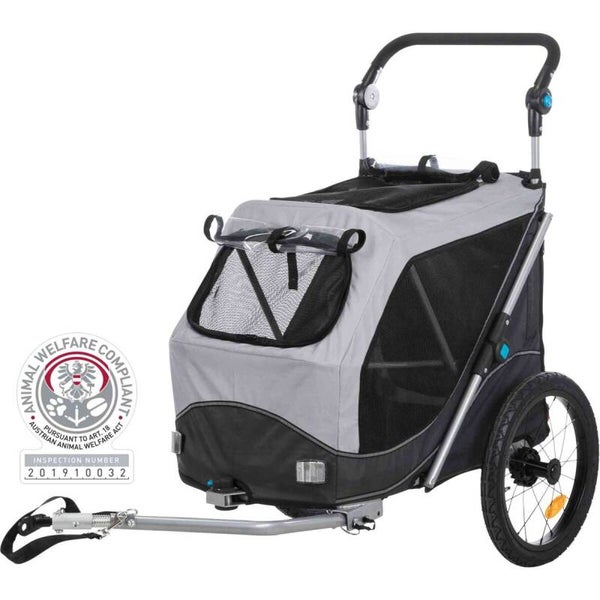 Roulotte de vélo pour chiens jusque 22 kg