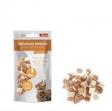 Cubes de poulet et de cabillaud 55G