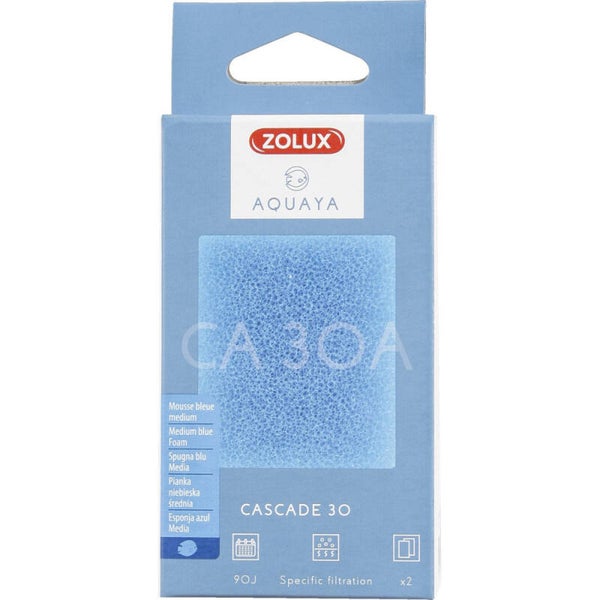 mousse bleu pour pompe cascade 30
