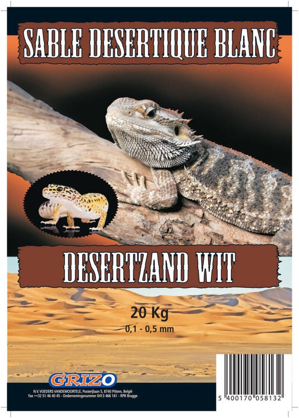 SABLE DESERTIQUE BLANC 20KG