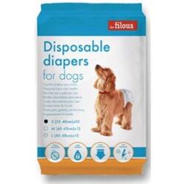 COUCHES pour chiens taille L X10pcs (50-65cm)