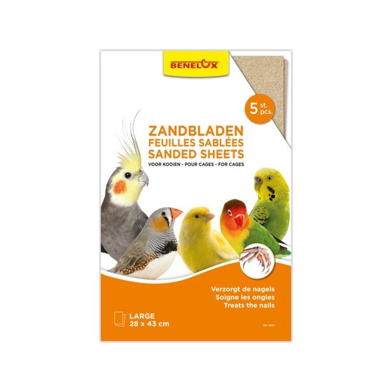 5 feuilles sablées 28x43 cm