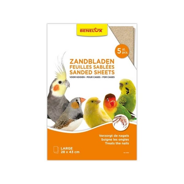 5 feuilles sablées 28x43 cm