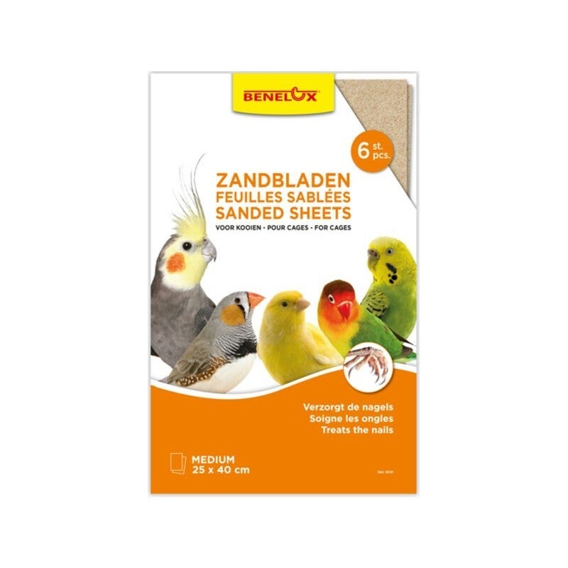 6 feuilles sablées 25x40cm