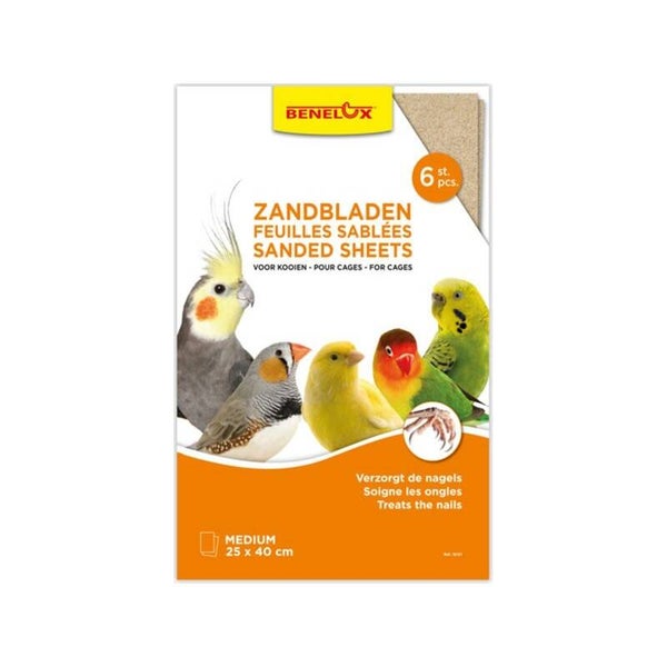 6 feuilles sablées 25x40cm