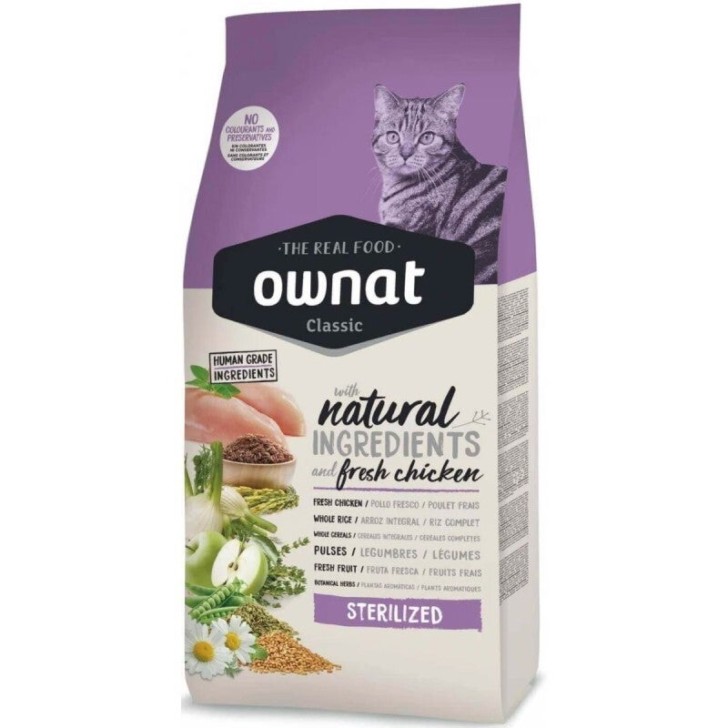 OWNAT CLASSIC STERILIZED 15 KG