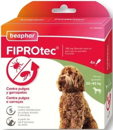 pipette antiparasiatire beaphar 20-40kg x4