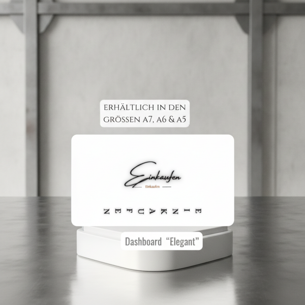 Dashboard-Set 6-teiliges „Wochenbudget & Back to Bank“ A7, A6 & A5