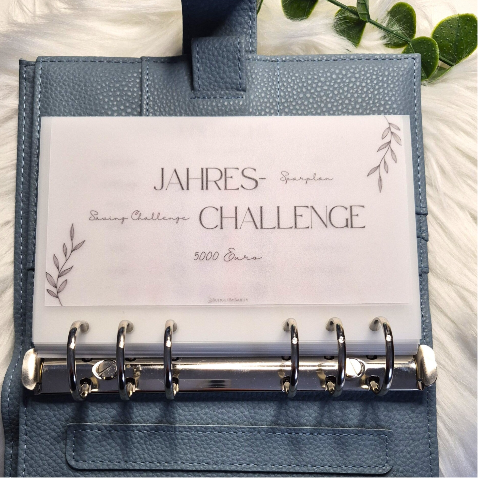 Sparplan mit Übersicht I Jahreschallenge verschiedene Sparziele I A7, A6 & A5 I Jahreschallenge in 14 transparenten Umschlägen I Geld sparen I Budgeting I Spar Challenge
