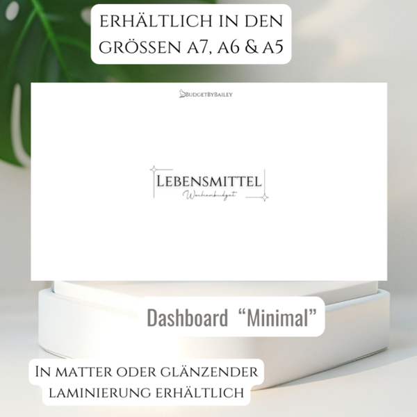 Dashboards für Budget Binder – personalisierbar in A7, A6 & A5