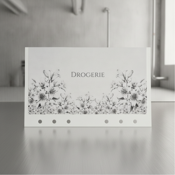 Personalisierter Umschlag mit Blumen-Design, Cash Stuffing | A5, A6, A7 Budget Binder Zubehör