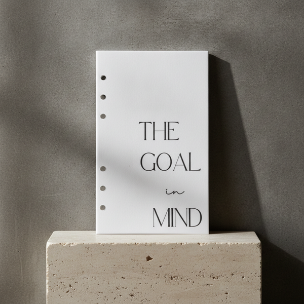 Personalisiertes Premium-Deckblatt „THE GOAL IN MIND“ – Für A5, A6 & A7