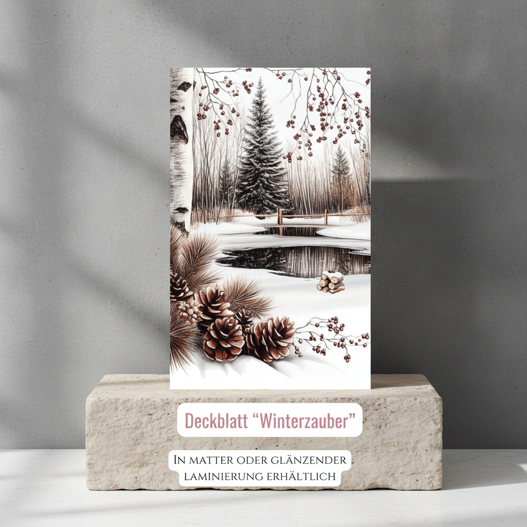 Winter Wonderland – Saisonales Binder Deckblatt (inkl. Tracker)