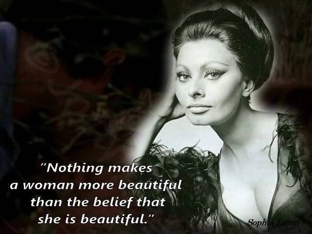 Jottings Life Sophia Loren Woman Beautiful Belief Rosso Nero