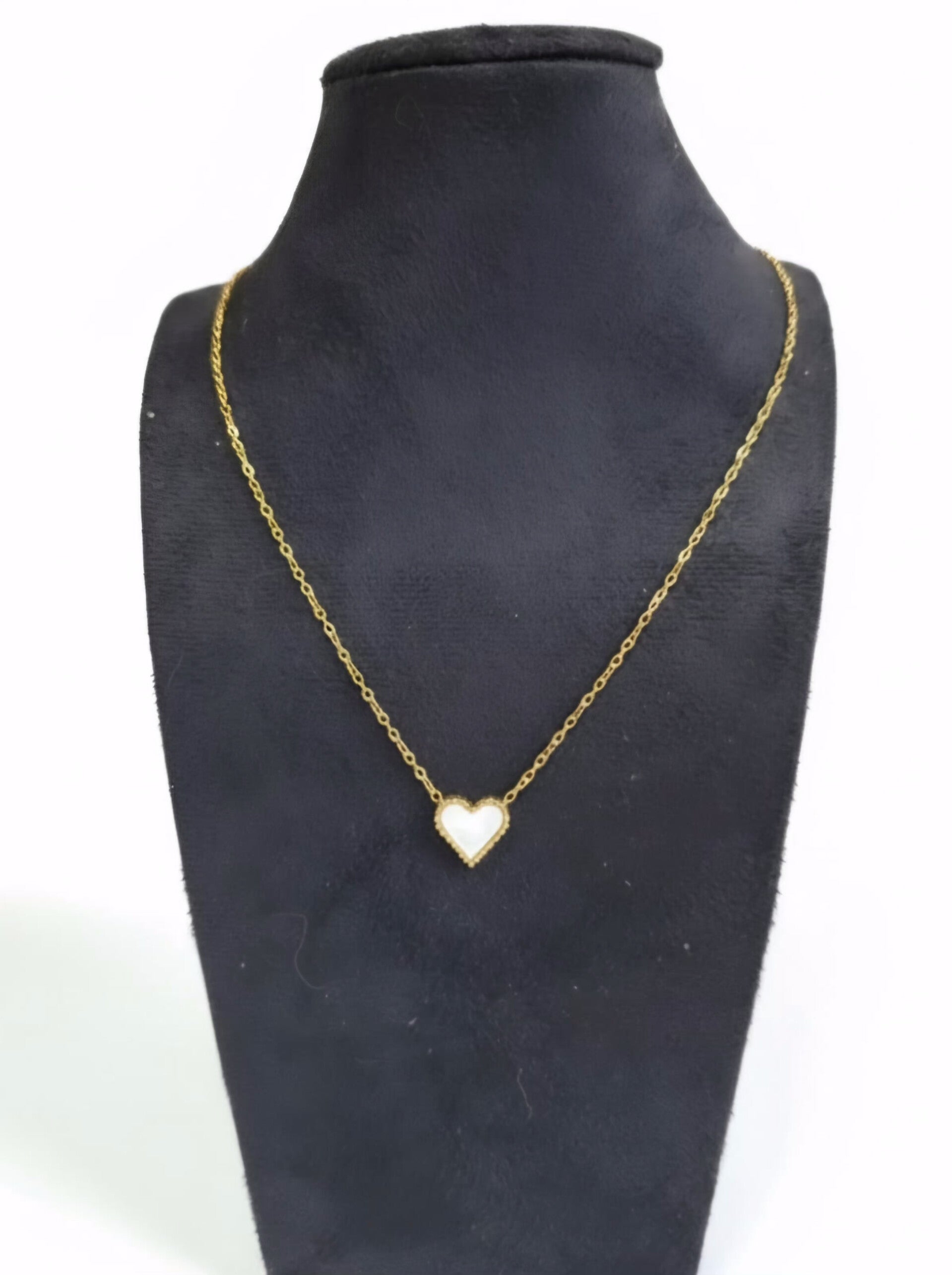 Chloe pearl heart ketting