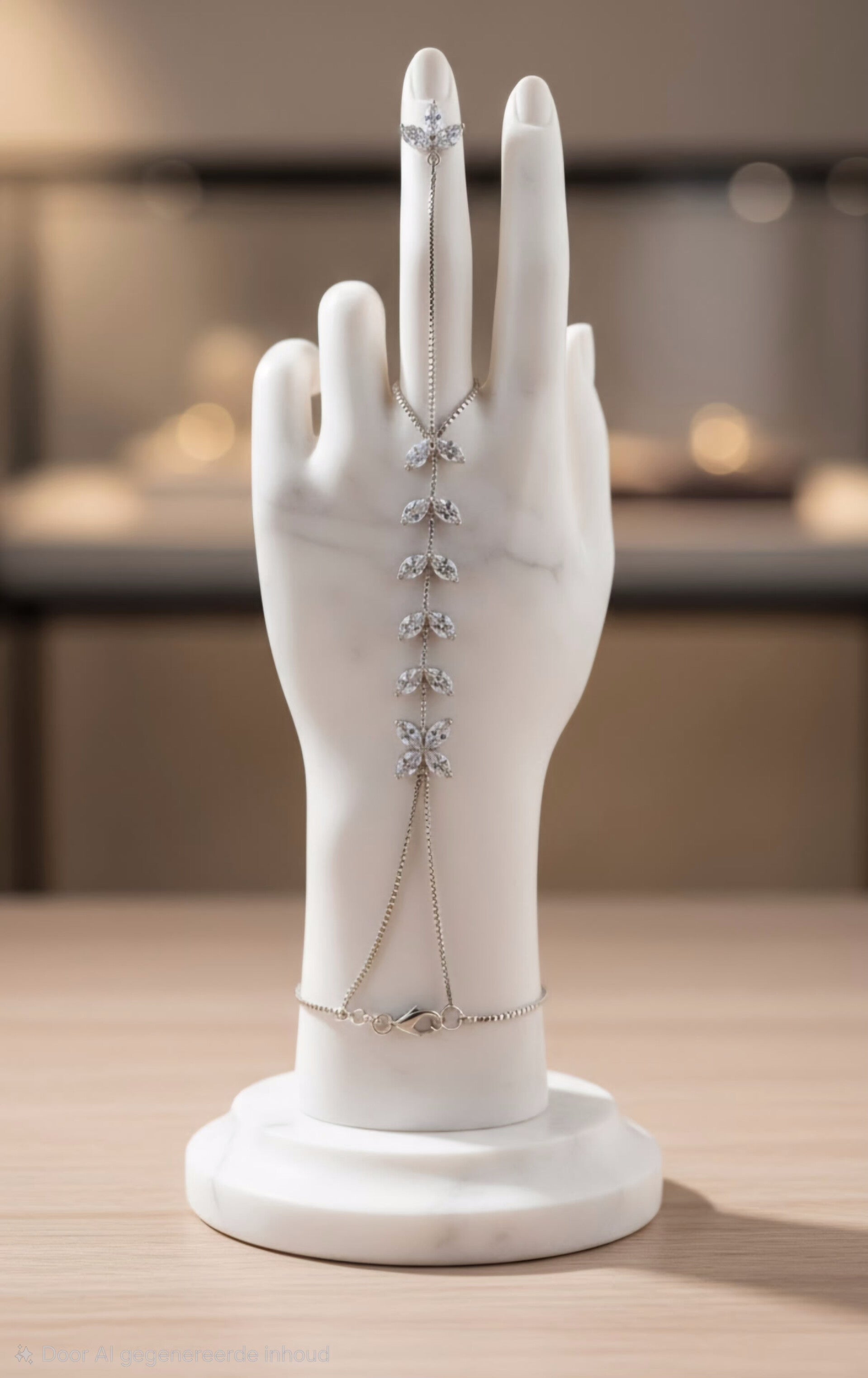 Aurelia ivy handchain zilver