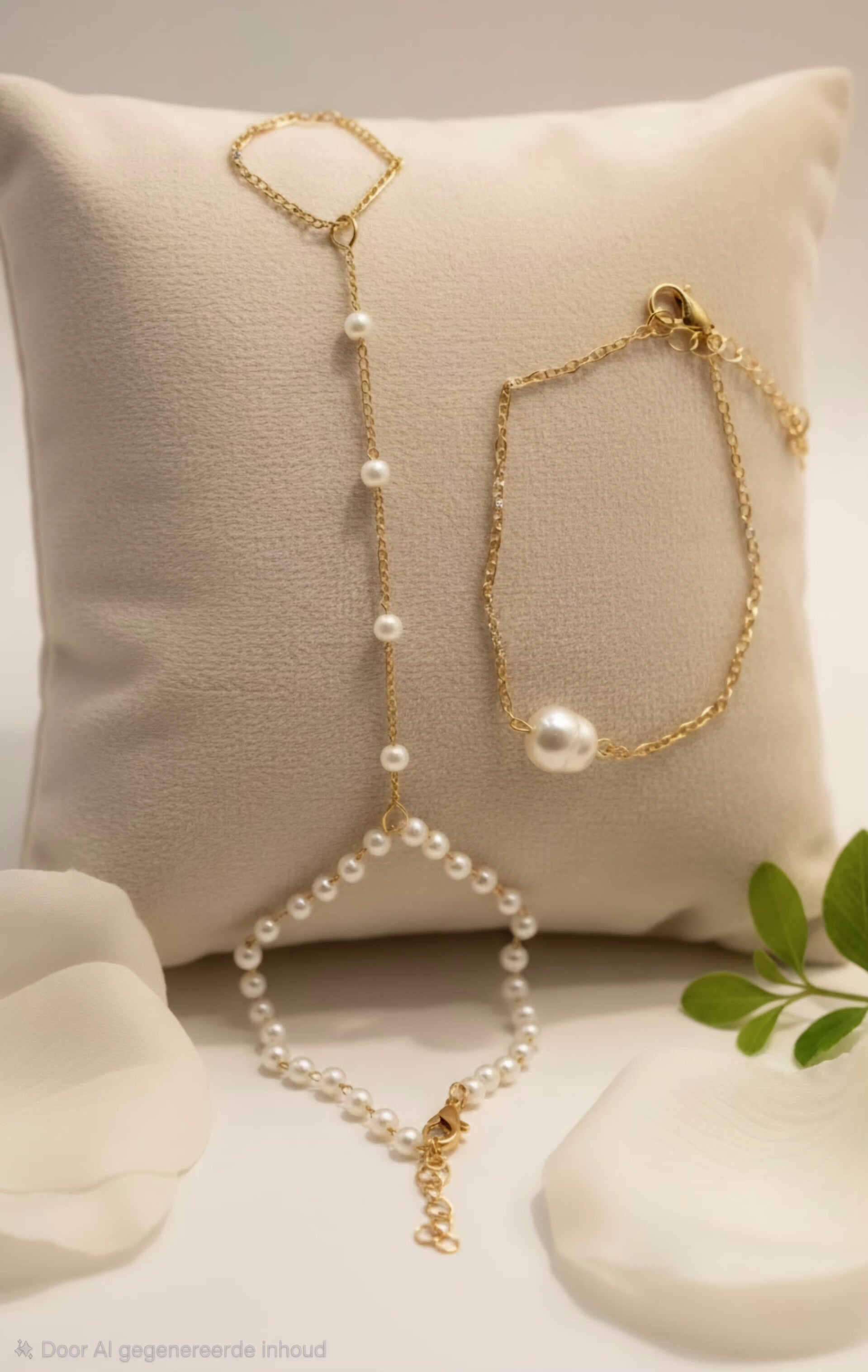 Boho pearl handchain