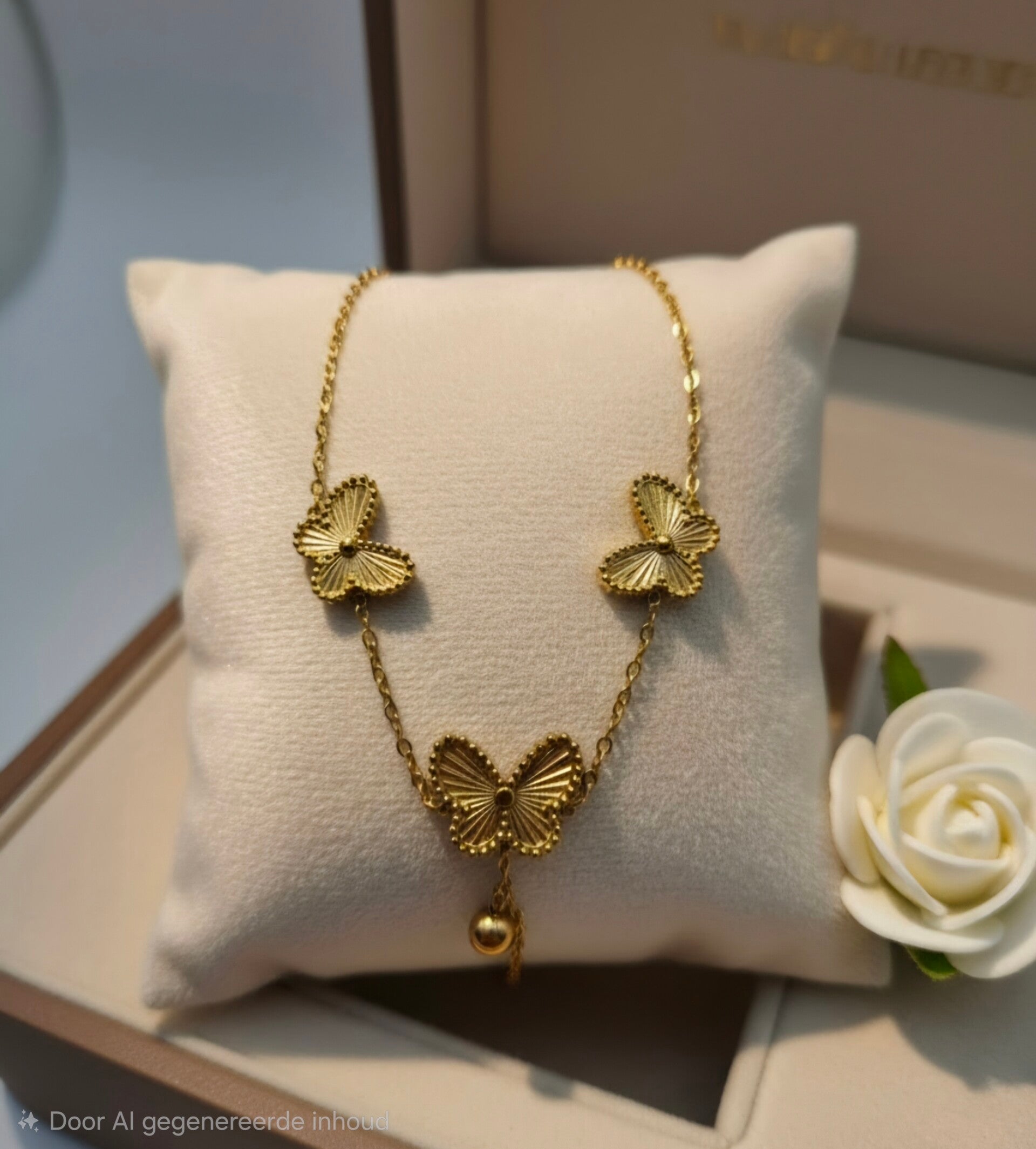 Mariposa chain armband gold