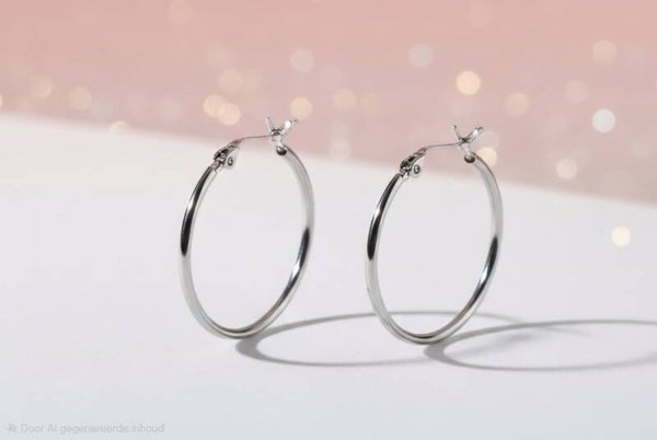 Silver hoops