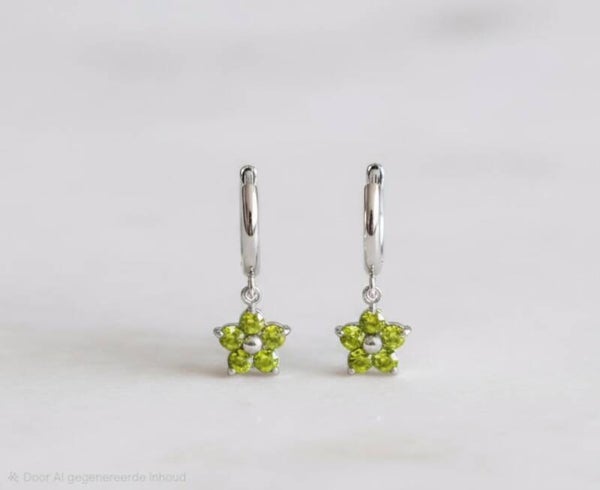 Fleur d' olive oorbellen