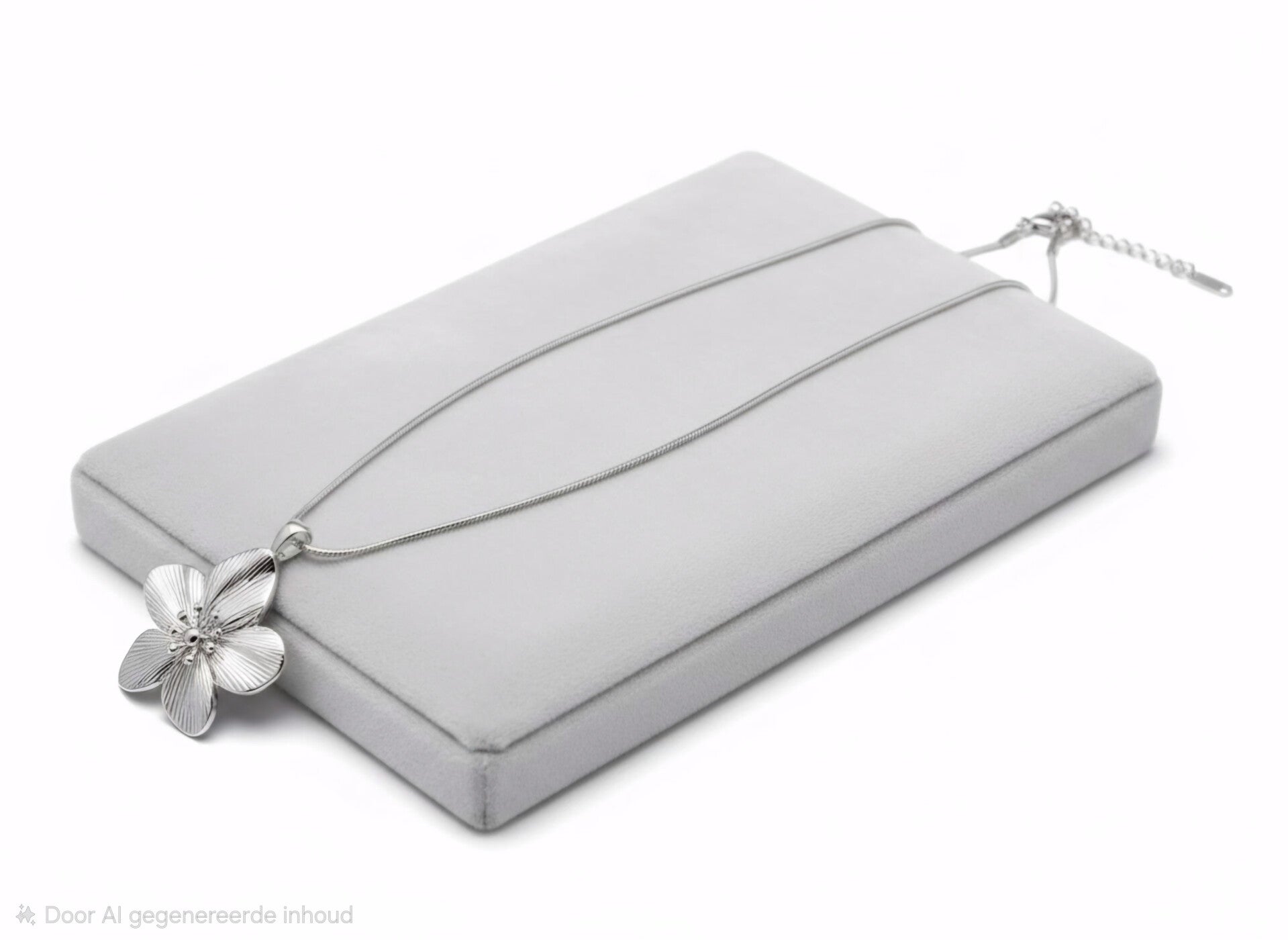 Silver bloom necklace