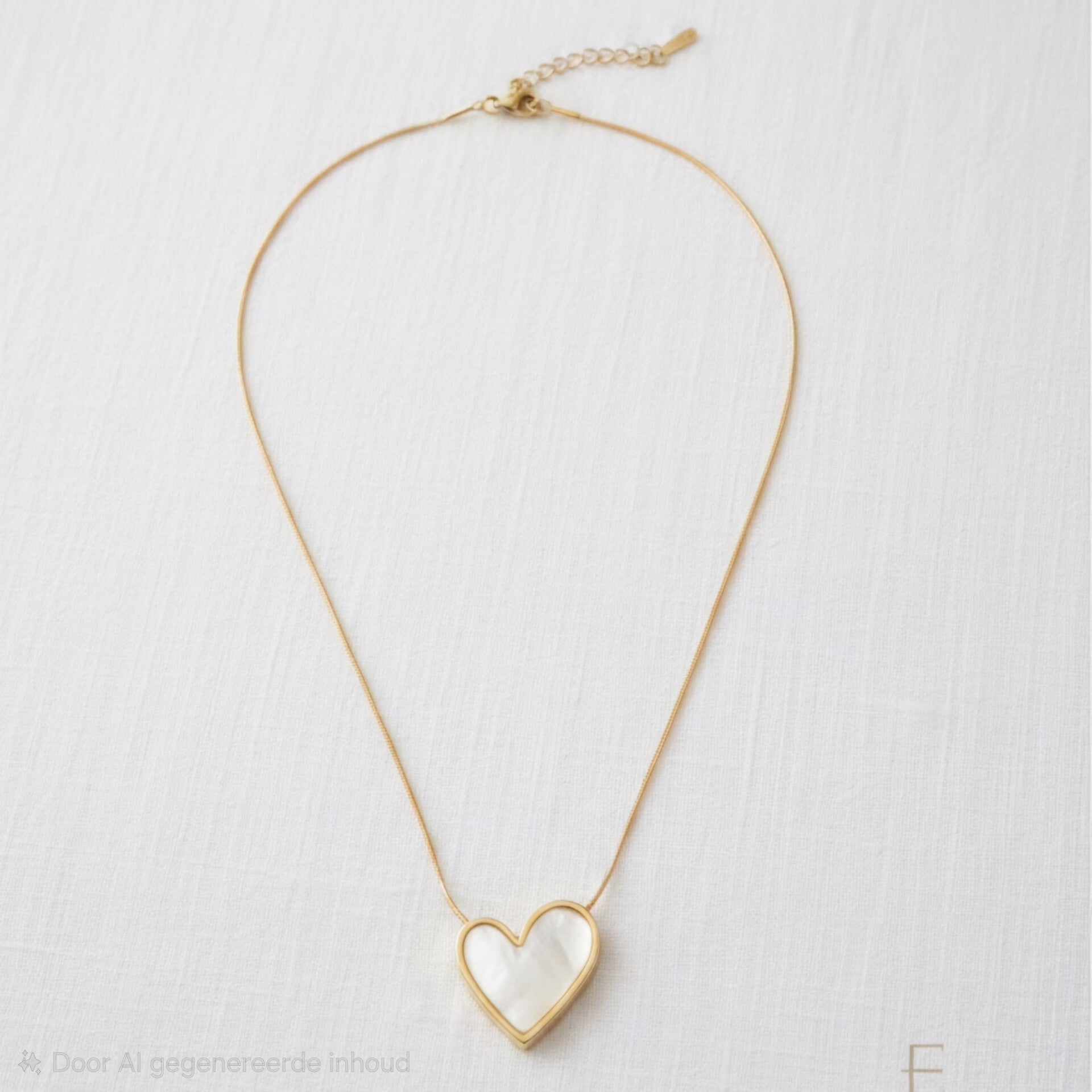 Pearl heart necklace