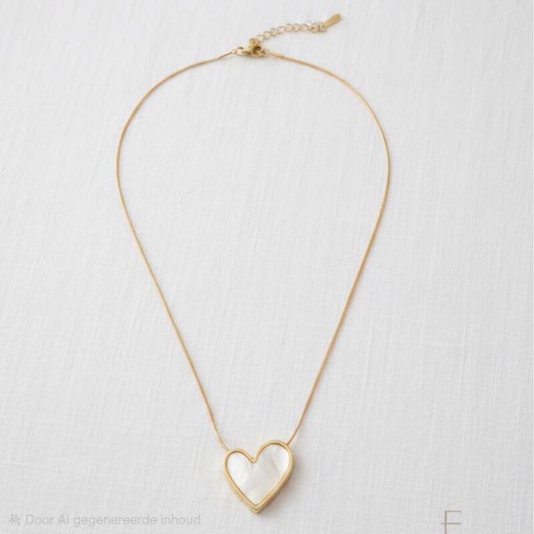 Pearl heart necklace