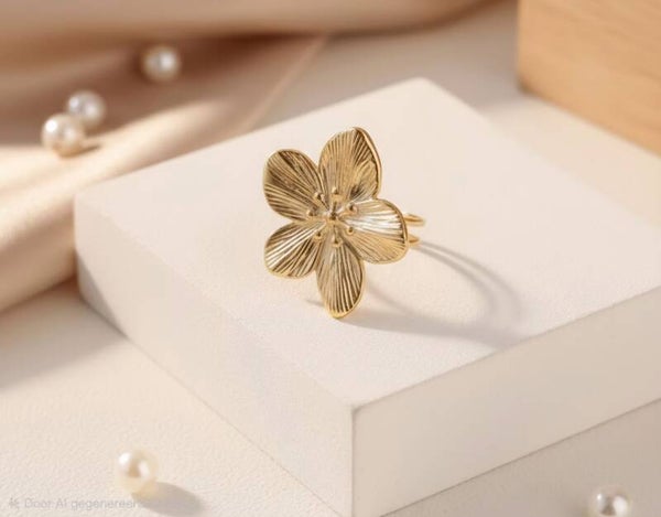 Bloom ring gold