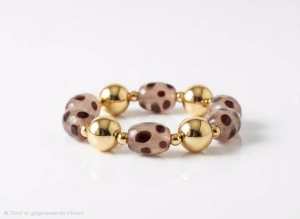 Leopard glow armband