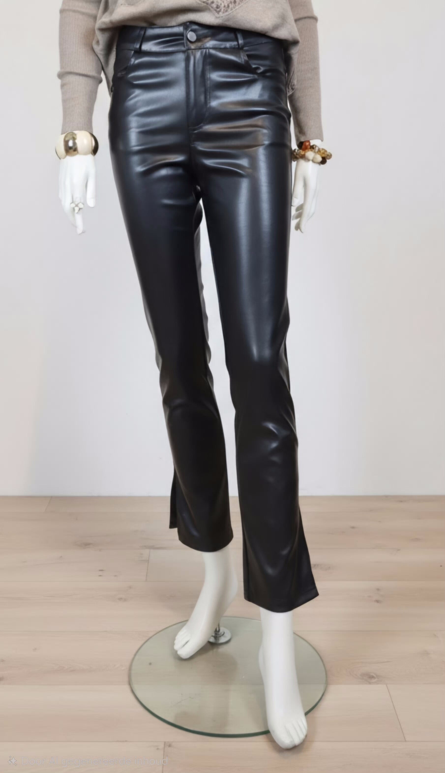 Rebel high waist leather pants