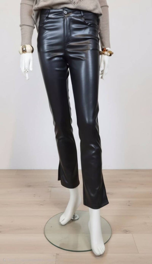 Rebel high waist leather pants