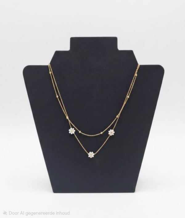 Daisy layerd ketting